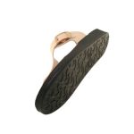 Wholesale women's summer wedge slippers with tokas in beige color