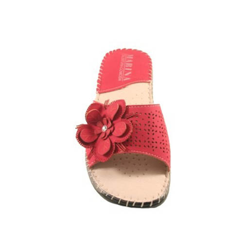 Women's Red Anatomical Slippers, Women's Italian Red Slippers, Wholesale