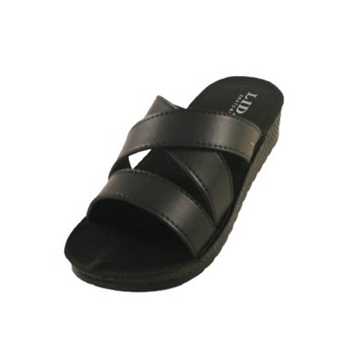 women's summer slippers in black wholesale