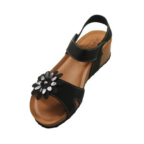 women's sandals black wholesale